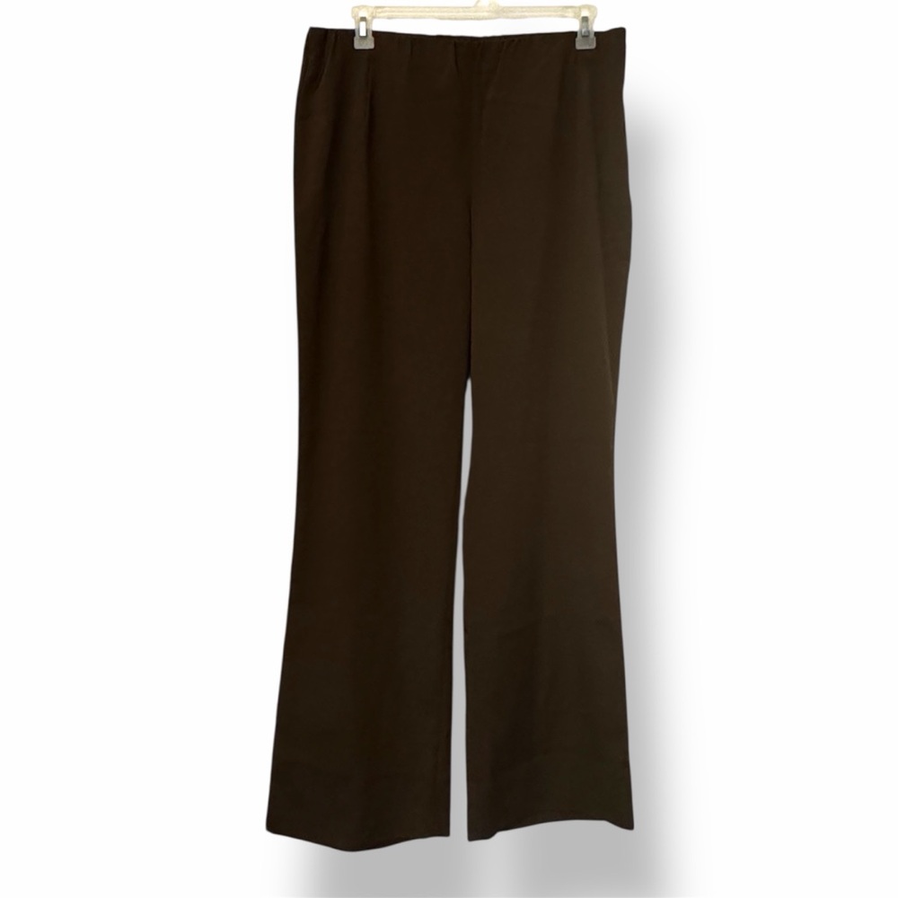 Lafayette‎ 148 Silk Dress Pants Brown